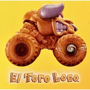 Monster Jam Series 20 Mini Gold El Toro Loco Monster Truck #544 Rare Chase
